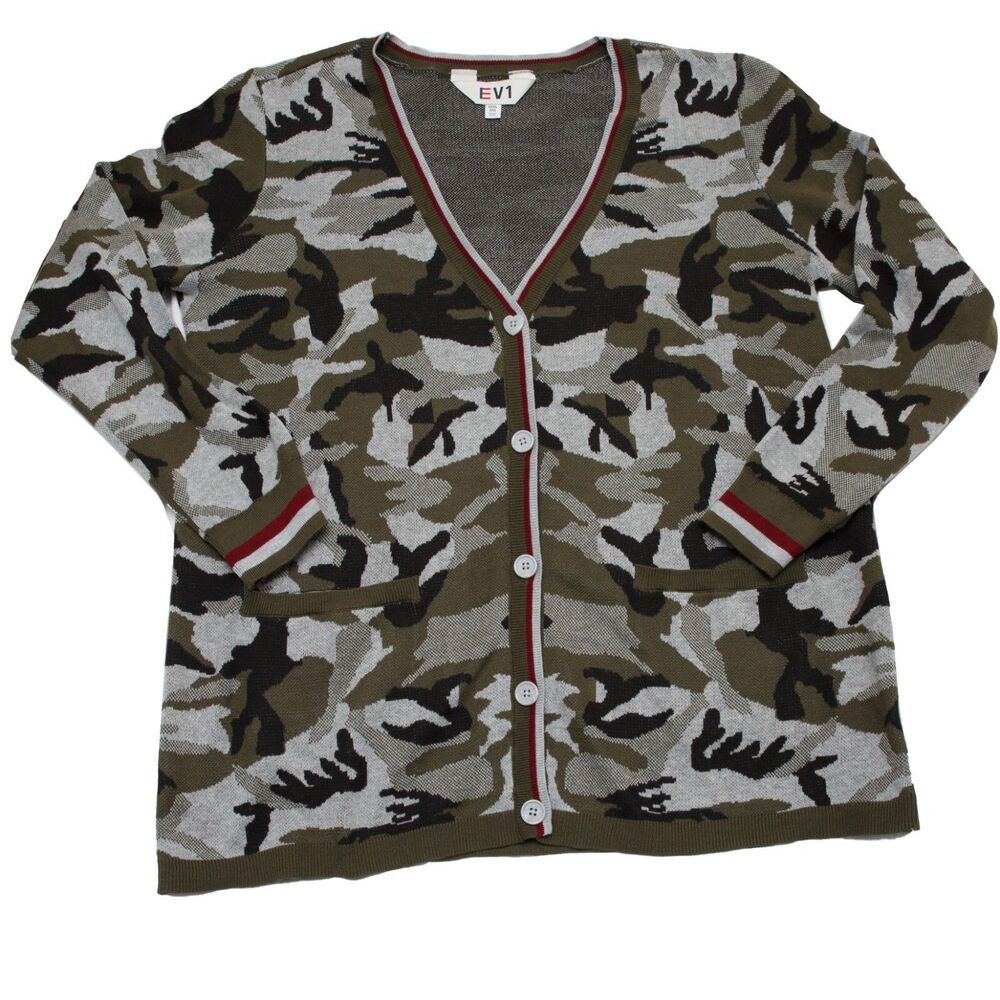 EV1 Women’s XXXL (22) Camo Cardigan Sweater from Ellen DeGeneres